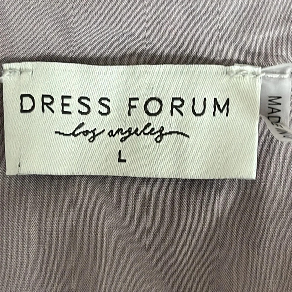 Dress Forum Split Leg Ankle Tie Spaghetti Strap Jumpsuit in Grey - Size Large - Picture 7 of 9